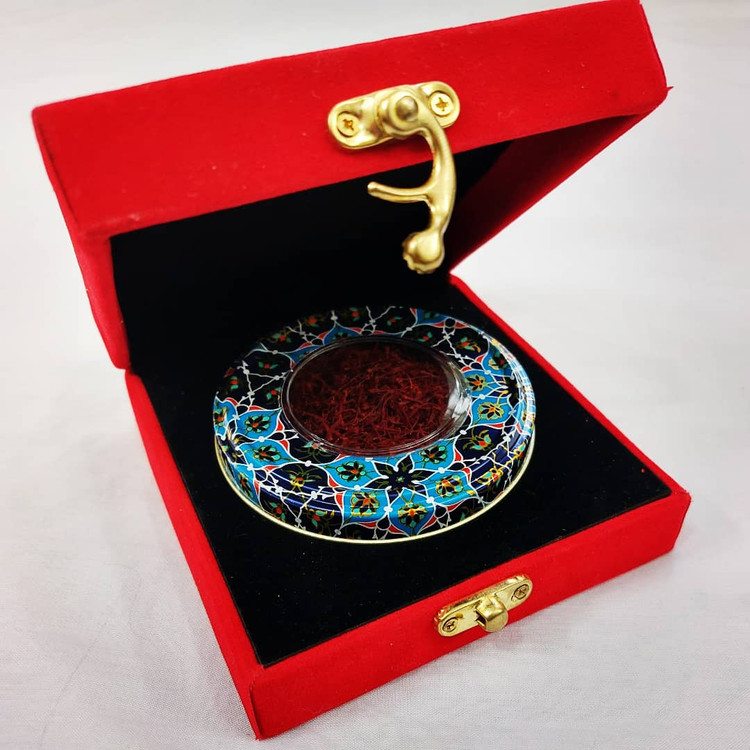 پک هدیه مخمل قرمز(۱ مثقال زعفران سوپرنگین)
